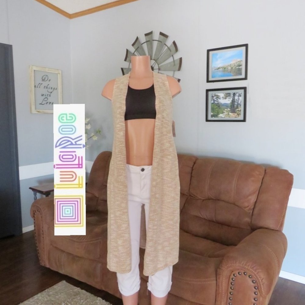 NWT LulaRoe Sleeveless Joy Kimono Duster Size XS